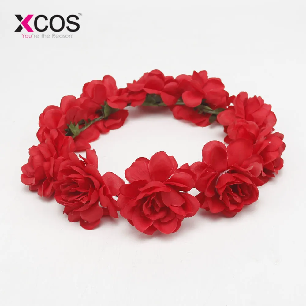 KU009-10 XCOS Bohemia Garland новая пляжная Фотографическая гирлянда головной убор невесты сладкий милый цветок девушка головной убор для невесты для свадьбы - Цвет: KU009-10