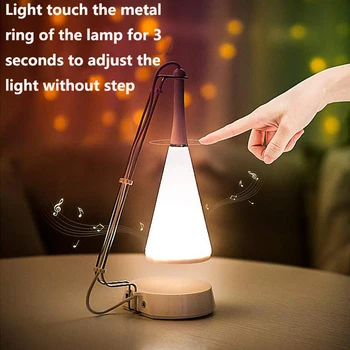 

Stereo Wireless Table Lamp USB Rechargeable Bluetooth Speaker Light Reading Lamp Music Desk Lamp Speaker for Student Bedroom