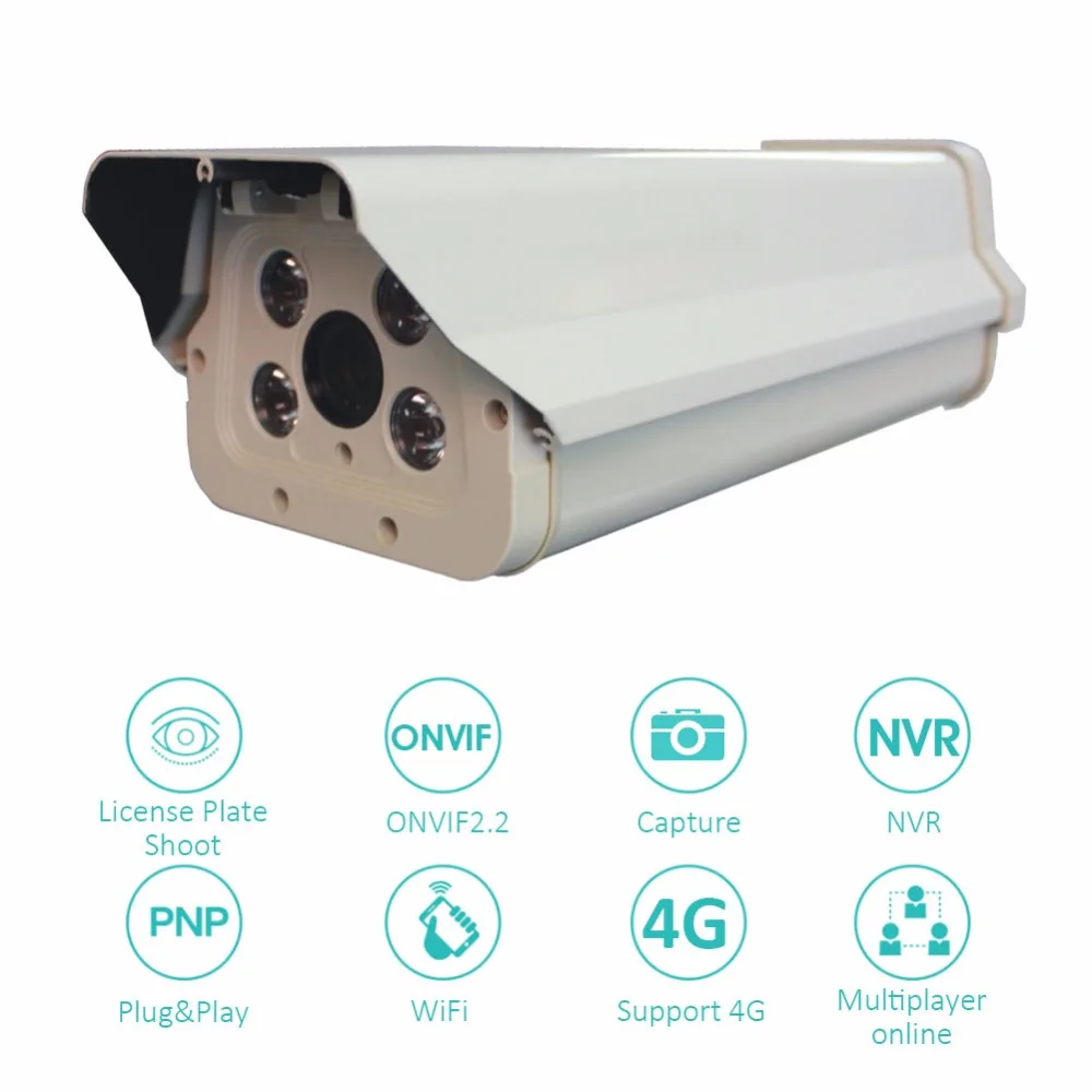 3g & 4G профессиональная 2MP 1080 водонепроницаемая IP66 Автомобильная камера с номером