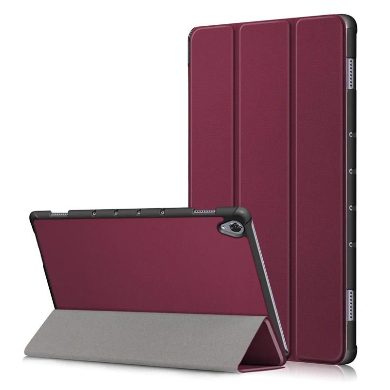 

Solid Color case For Huawei Mediapad M6 10.8 2019 Folding Stand Smart PU leather Cover for Huawei M6 10.8" PRO SCM-AL09 W09
