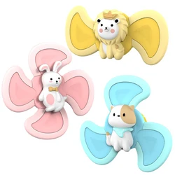 Jouets de bain à ventouse pour bébé, 3 pièces, sûr, intéressant, jouet rotatif à pression, cadeau pour adulte, 2022 YK 