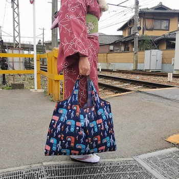 

Large Handbags Capacity Storage Tote Reusable Waterproof Bags