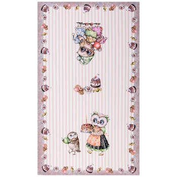 

Owl's Towel, 40x70cm, 100% Cotton, Twill, Beige