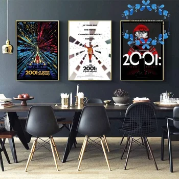 

2001 A Space Odyssey Abstract Movie Poster Canvas Art Print Wall Pictures for Living Room No Frame