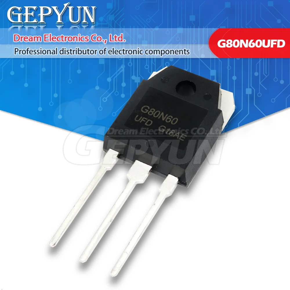 10Pcs SGH80N60UFD TO 3P SGH80N60 Om 247 G80N60 G80N60UFD 80N60
