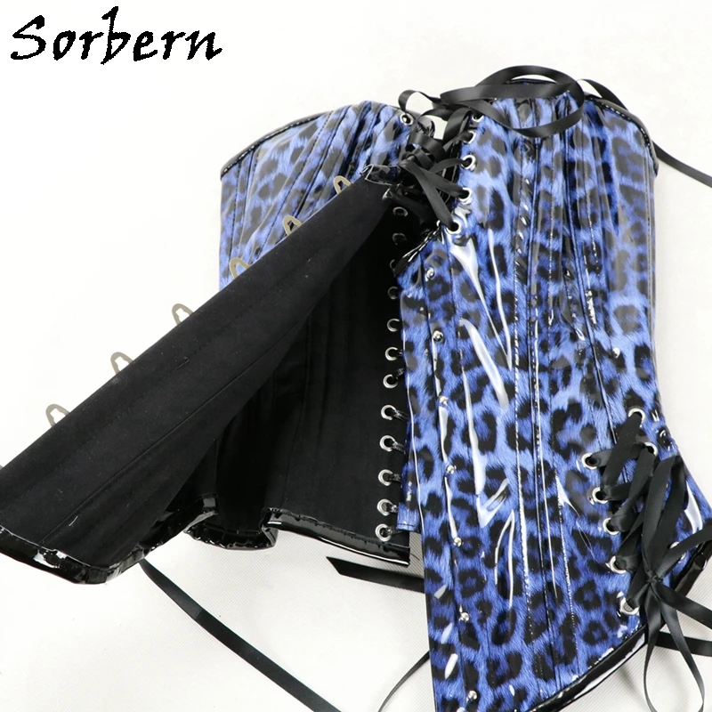 Sorbern Custom Color Corset Women Fetish U-Shaped Cup Support Breast Steel Corset With Corset Lace Up Back Hourglass