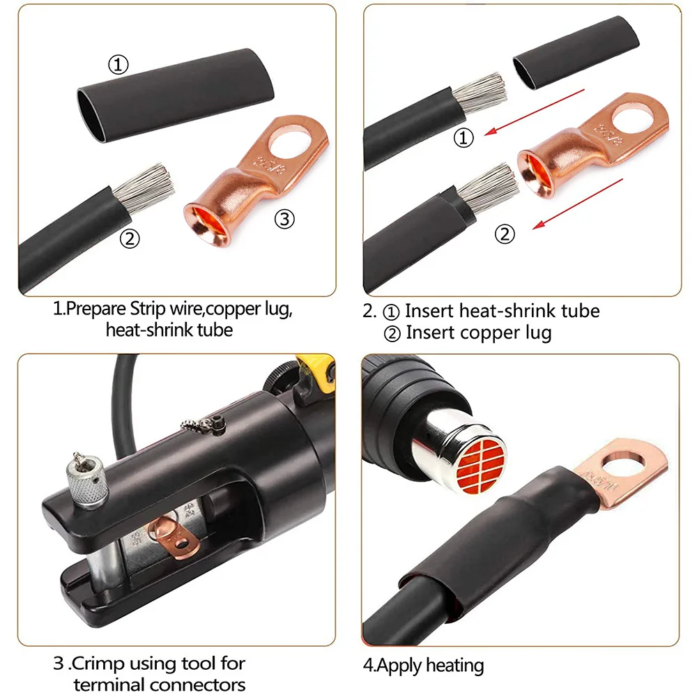 Auto Generator Batterie kabel positive negative Verbindungs leitung  Batterie Stapel kopf klemme Serie Draht reine Kupfer Modifikation