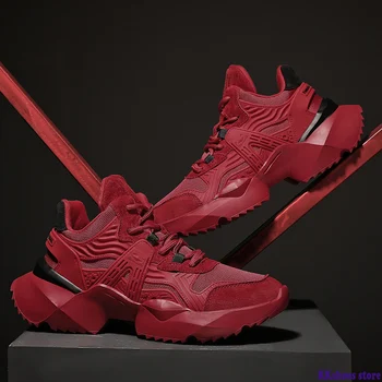 

Men Platform Sneakers For Men Running Shoes Comfortable Thick Sole Outdoor Sport Sneaker Athletic Trainers Male Chunky Dad Shoes