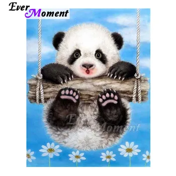

Ever Moment Diamond Painting Cross Stitch Panda Flower Swing Full Square Picture Of Rhinestone 5D DIY Diamond Embroidery S2F2306