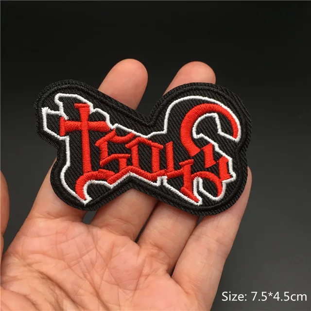 Rock Music Iron/Sew On Patch Badge Embroidered Applique For Clothes 7.5x10.5 CM - Foto 9