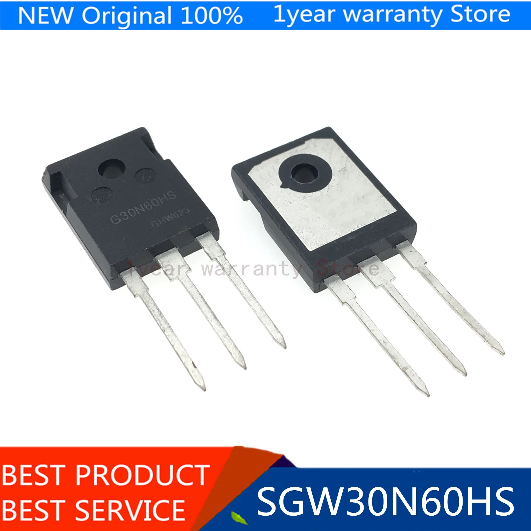 SGW30N60HS IGBT Transistor 600V 30A 250W TO247AC G30N60HS QTY=1pcs