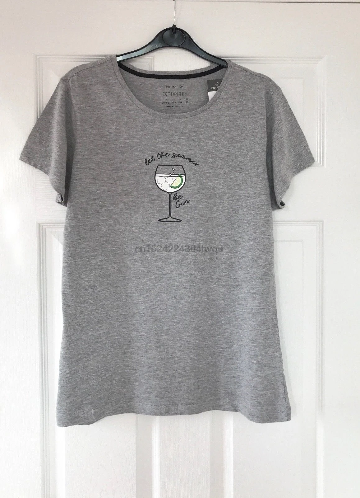 をプライマークが夏にはジン女性グレー Tシャツトップサイズ 8 10 12 14 16 18 Tシャツ Aliexpress