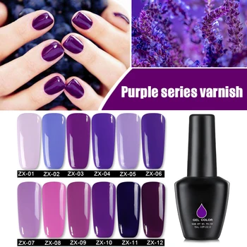 

Lavender Violets UV LED Soak Off Nail Gel Polish Salon Professional Manicure Supplies SSwell