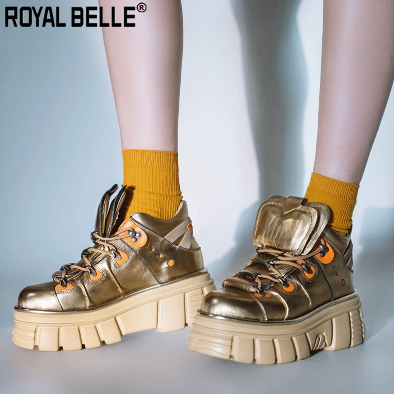 Королевская Belle/женские кроссовки на высокой платформе женская обувь из