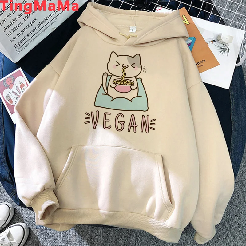 

Vegan hoodies men Korea anime Oversized men pullover sweatshirts printed anime