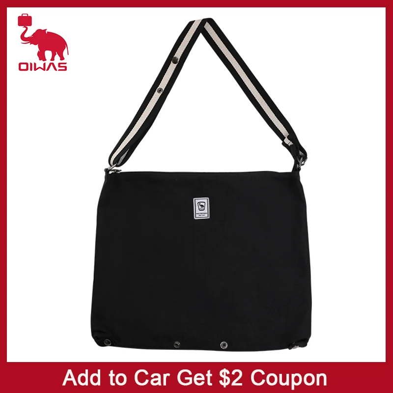

OIWAS Casual Canvas Hobo Shoulder Bag Crossbody School Travel Outdoor Daypack for Women Men