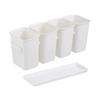 

1 Set Multi-functional Desktop Storage Box Sundries Storage Box Compact Chopsticks Holder Free Combination Cosmetics Box for Hom