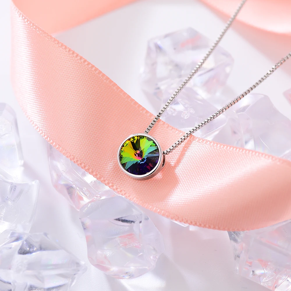 Ожерелье с круглой подвеской Malanda, оригинальное ожерелье с кристаллами Swarovski для женщин, новые модные свадебные украшения, подарок для мамы и девочки