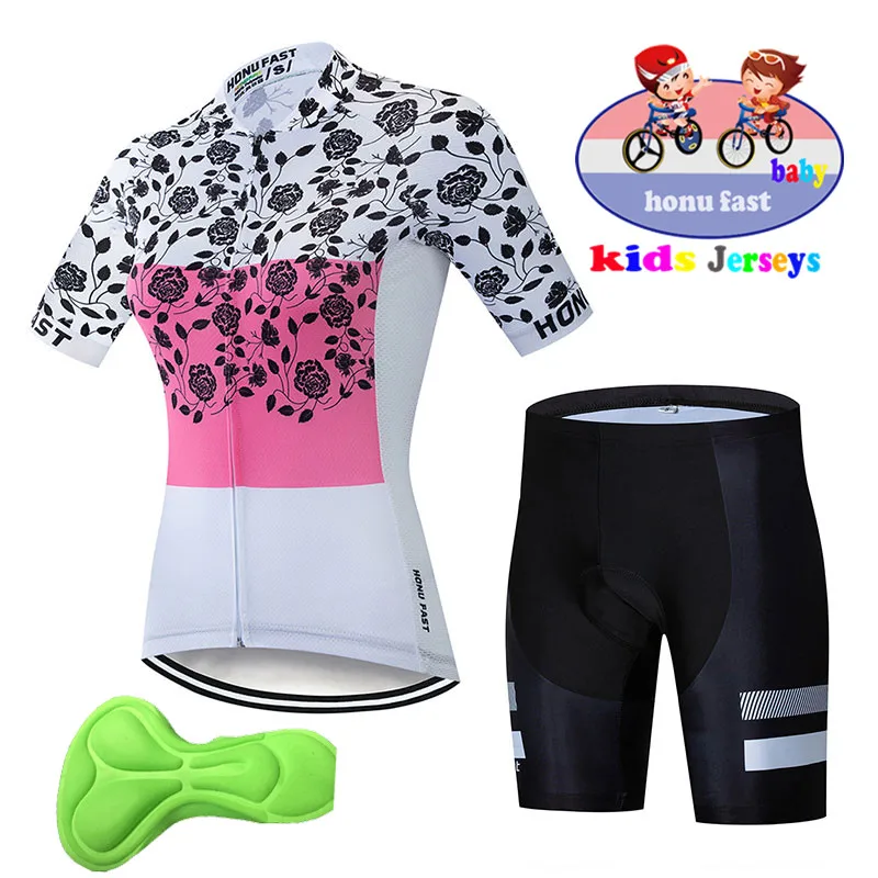 Biking Jersey Boys Kids' Cycling Jersey Set Cartoon Short Sleeve