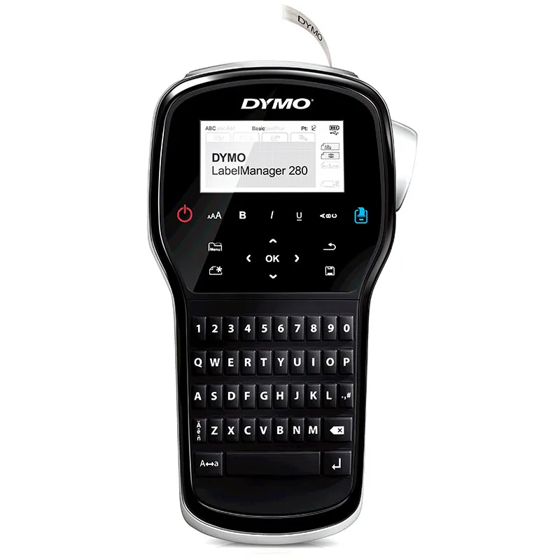 Принтер ленточный Dymo Label Manager 280 D1 лента ширина 6 9 12 мм есть | Компьютеры и офис