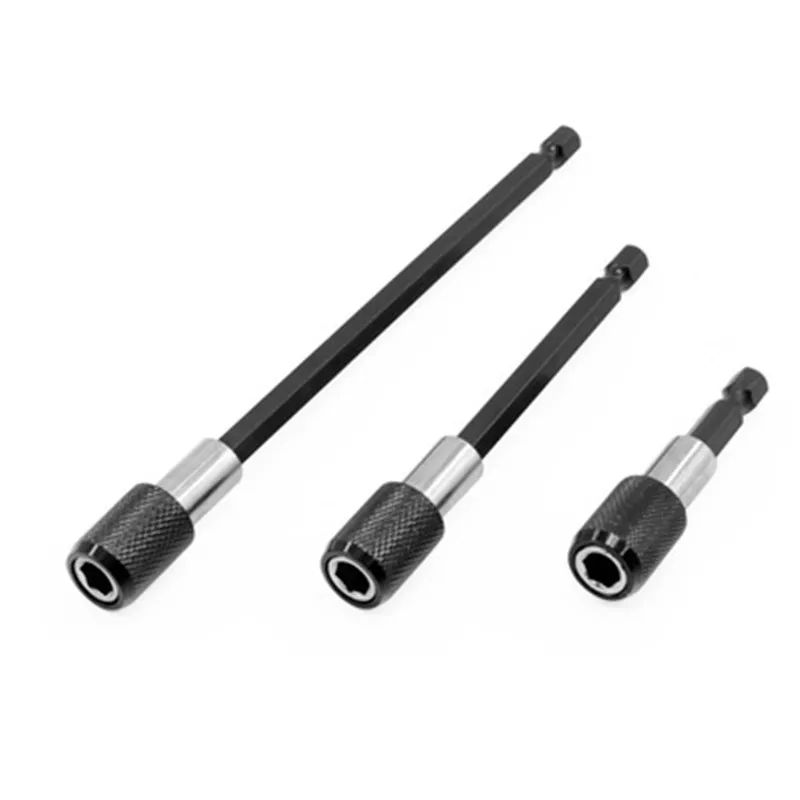 1 PCS 60 100 150MM 1/4 hexagon quick-release self-locking connecting rod extension rod Electric drill driver extension rod 1 pcs 60 100 150mm 1 4 hexagon quick release self locking connecting rod extension rod electric drill driver extension rod