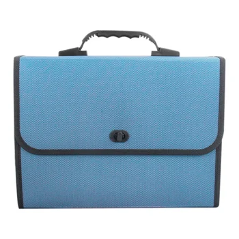 

HOT-26 Grid Portable File Packaging Student A4 Organ Bag Multi-Layer azine Clip Office Supplies Data Storage Bag