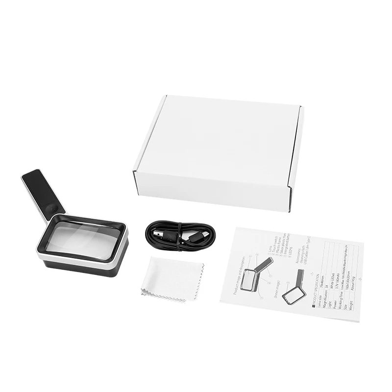 £10.82 Touch Magnifying Glass 30x Handheld Hd High Magnification With Led