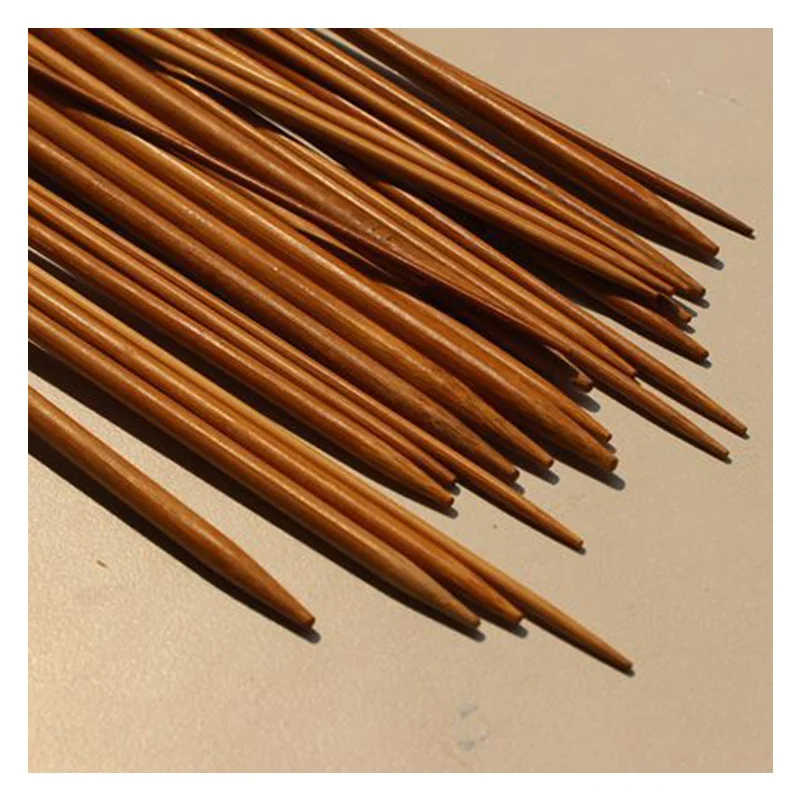 36 одиночные вязальные спицы из бамбука, размер 18 видов науглероживанный(длина: 25 см