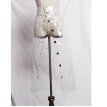 ПВХ Виниловая Пластиковая юбка фестивальный рейв одежда наряды прозрачная Harajuku юбка