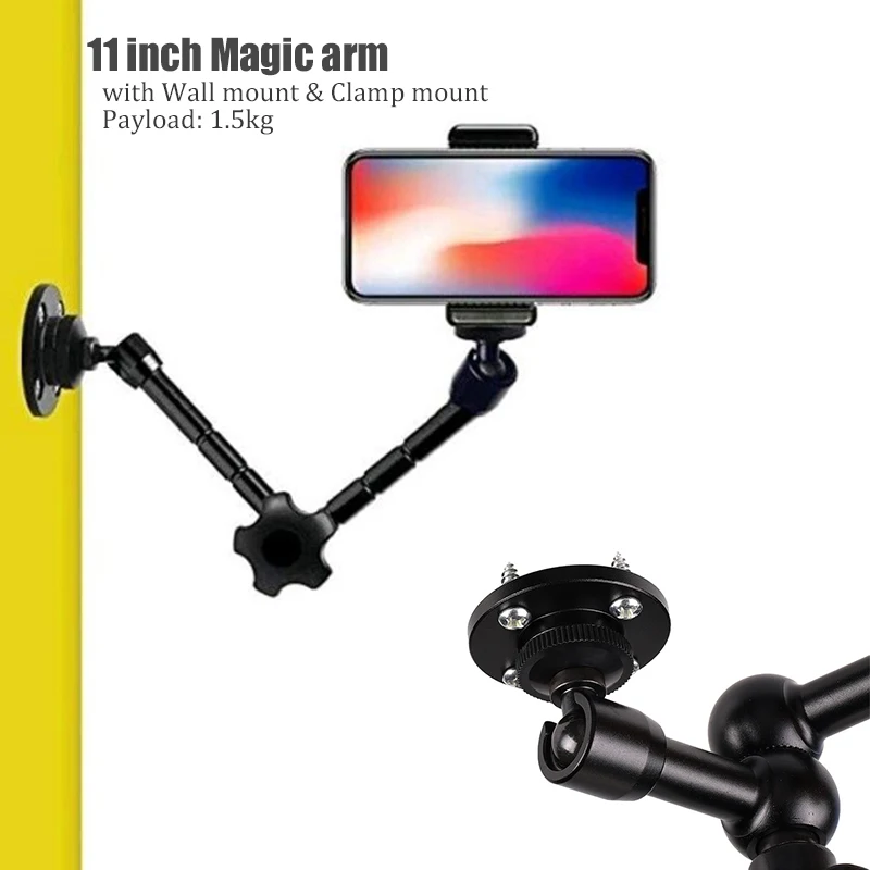 Braçadeira de Montagem na Parede Suporte para Dslr Bfollow Braço Mágico 22 Articulada Fricção Câmera Luz Tiro Estúdio Vídeo 7 11 - Image 4