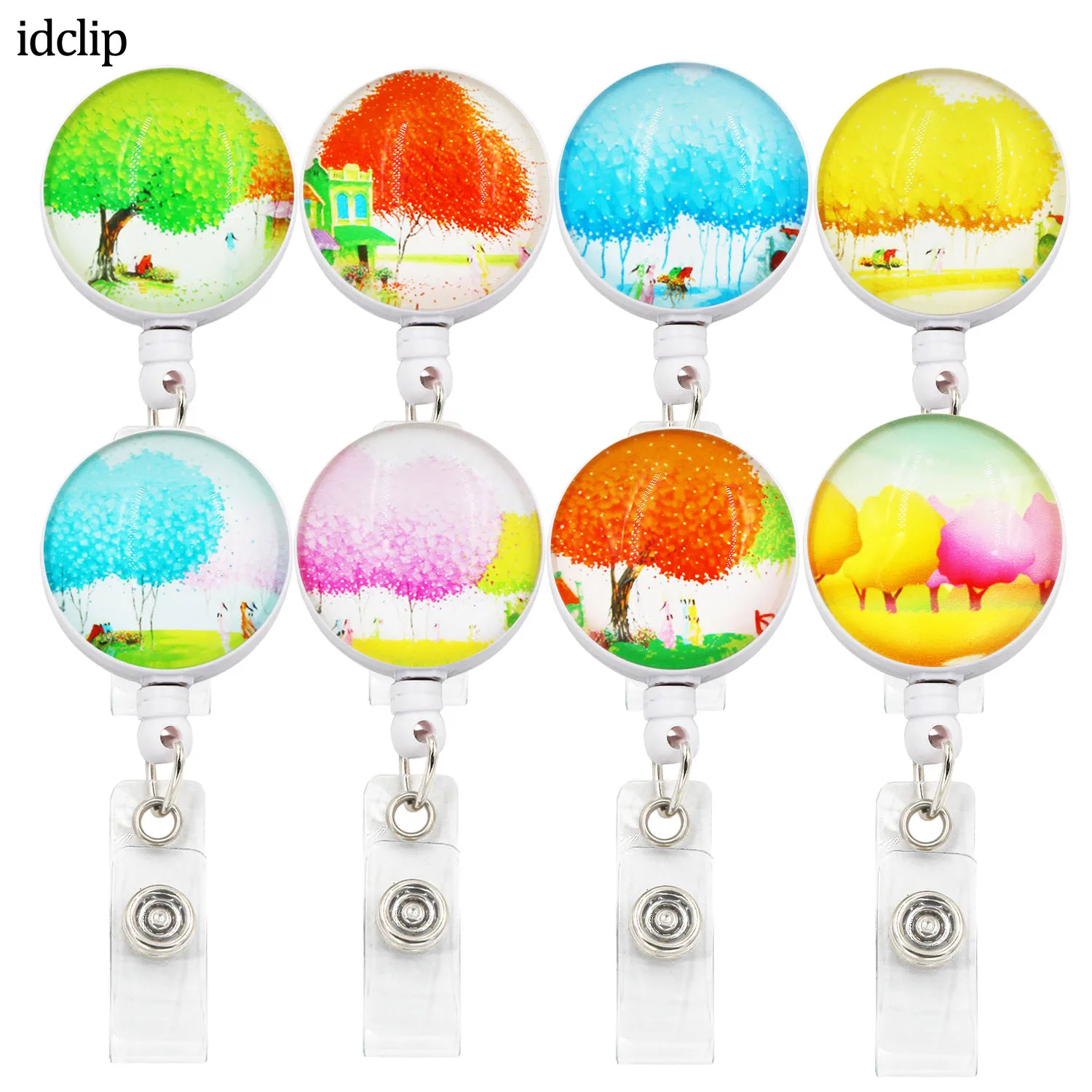 

idclip 3D ID Retractable Badge Holder with Alligator Clip Retractable Cord ID Badge Reel 24 inch