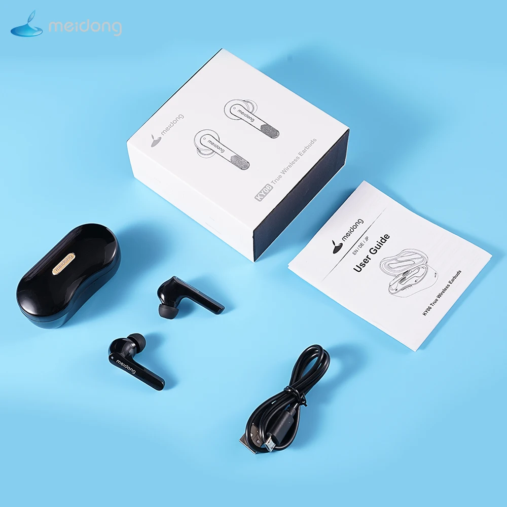 Meidong ky06, bluetooth наушники, беспроводные наушники, TWS, спортивные наушники, свободные руки, 3D стерео, с микрофоном, bluetooth 5,0, гарнитура