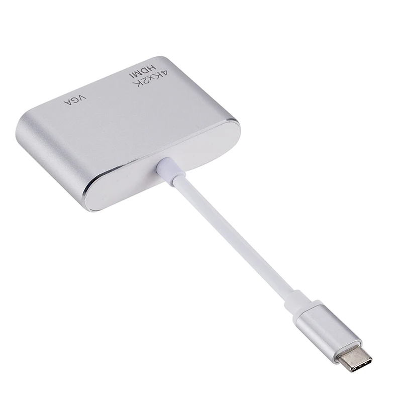 USB C к HDMI 4K VGA адаптер USB 3,1 type C USB-C к VGA HDMI преобразователи видеосигнала адаптер для Macbook Pro для Chromebook Pix