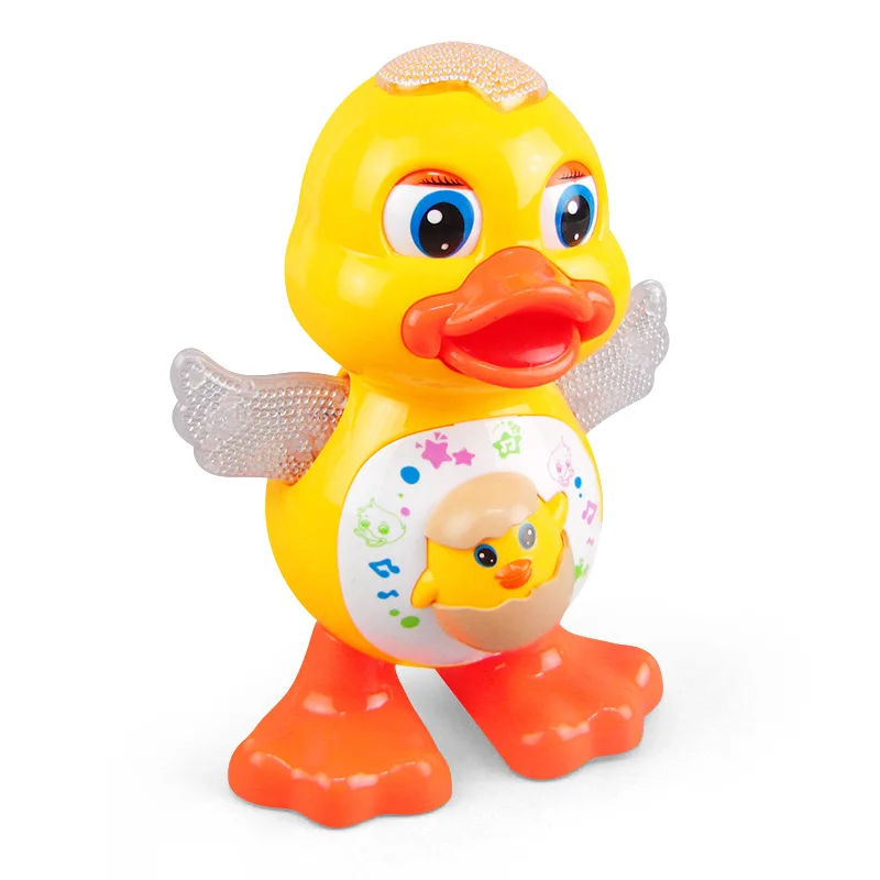 Cute Dancing Duck Educational Toy Musical Lighting Doll Interactive Kids Gift