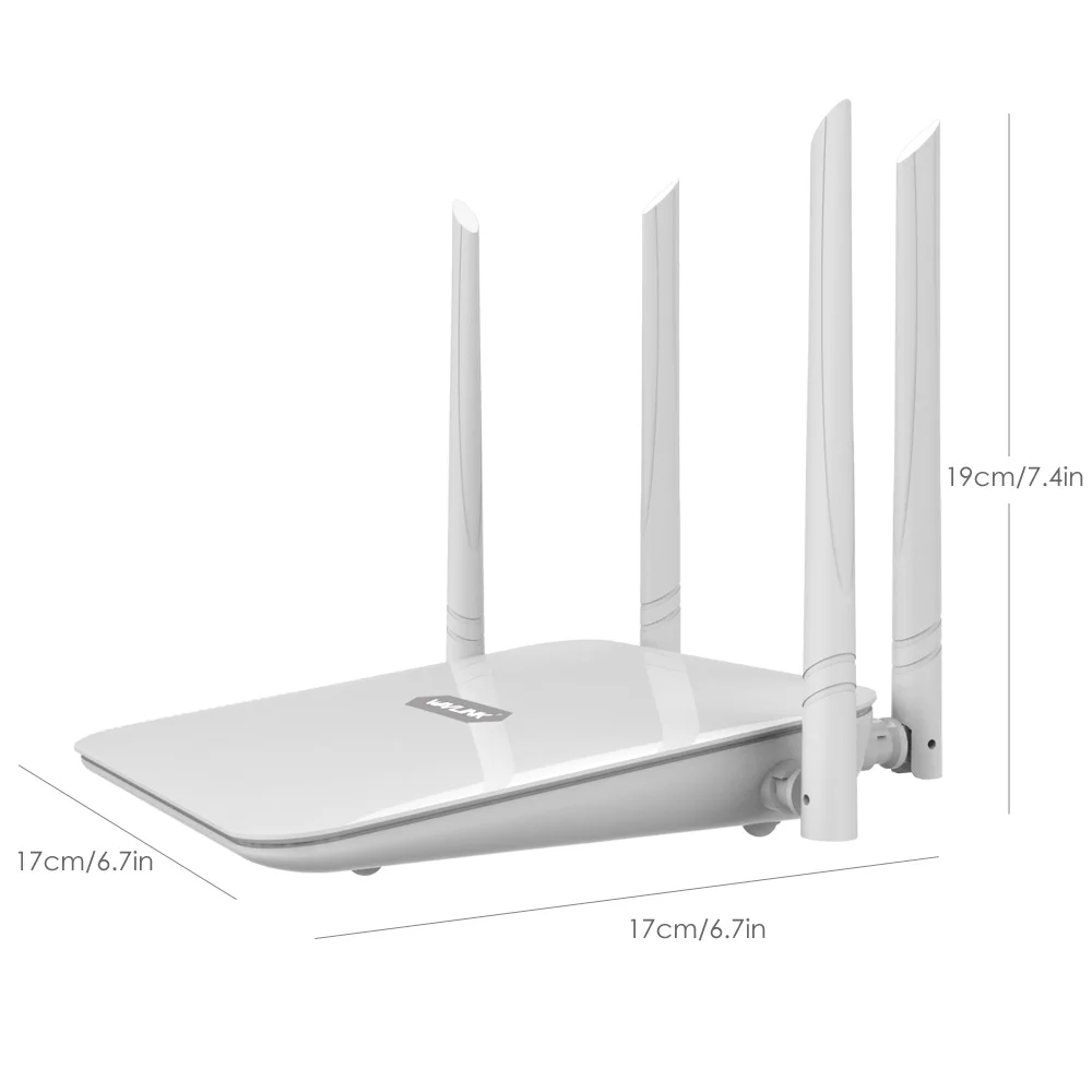 Wavlink Высокая мощность двухдиапазонный AC1200 беспроводной маршрутизатор Wifi расширитель с 4* 5dBi антенны с высоким коэффициентом усиления более широкое покрытие WPS легкая настройка