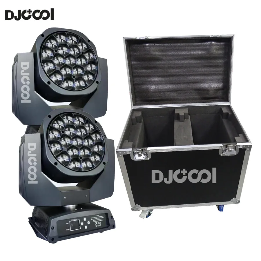 クラシックな人気商品 フリーフリー Ledムービングヘッドライト 大きな目 明るい19x15w Rgbwクワッド 4in 1 Dmxウォッシュステージ 2ユニット セール正規店 Pnlp Sn