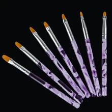 5 шт./компл. с острым носом на плоской подошве, Краски кисть волна акриловая ручка акварель Кисть для ногтей ручка для учащихся девочек школьные канцелярские товары для рукоделия