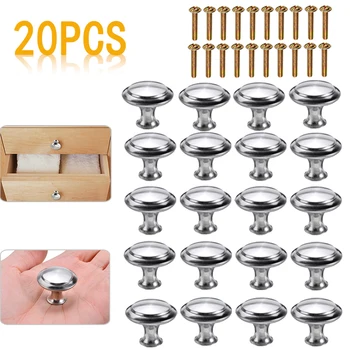 

20Pcs Replaceable Mushroom Cabinet Knob Set Cabinet Drawer Cupboard Handles Pulls DIY Furniture Hardware Tools