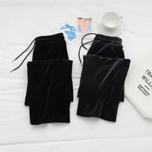 Sfit женские свободные спортивные штаны с эластичной талией, бархатные спортивные штаны, модные женские спортивные штаны для бега, спортивные штаны для бега