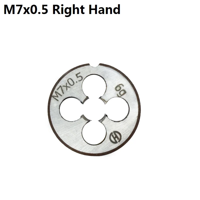M7x0.5 1 шт. M2/M6/M7/M8/M10/M12/M13/M14/M16 правосторонний винт резьбовой матрицы Метрическая машина штамповки ручные нарезающие инструменты - Цвет: M7x0.5