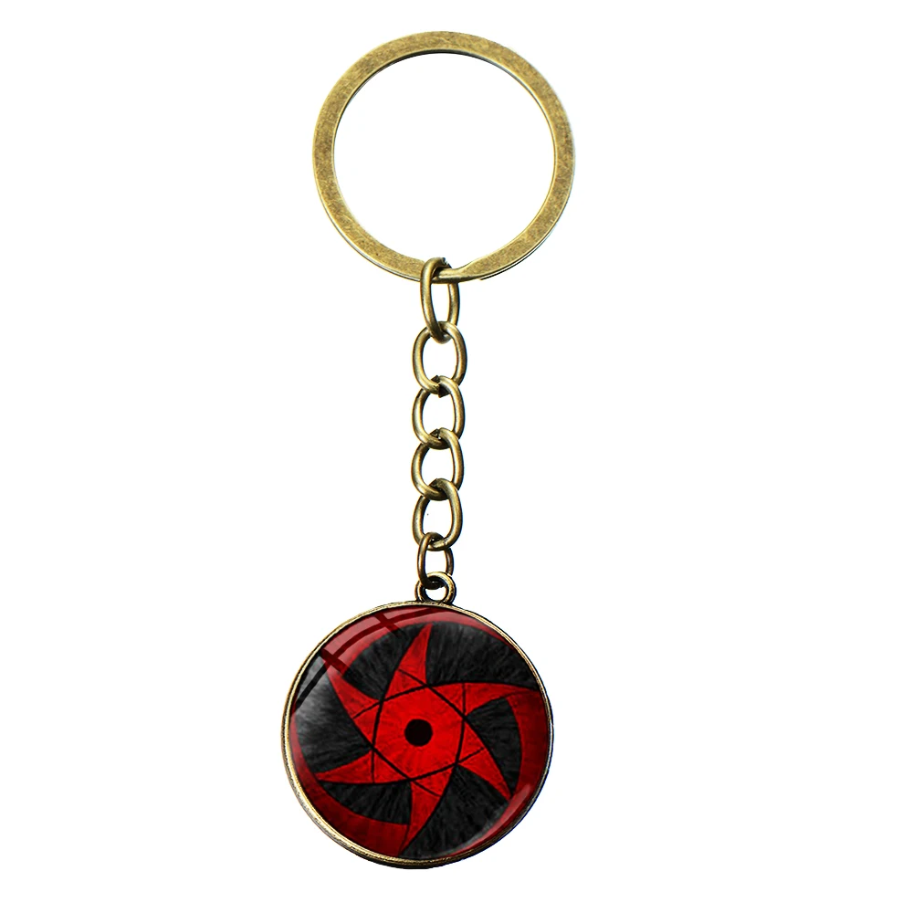 SONGDA Uchiha Clan Rinnegan Sharingan брелок для ключей в форме глаза Аниме Наруто Саске Итачи Какаши Косплей брелок цепочка Мода Аниме подарок - Цвет: Style 18