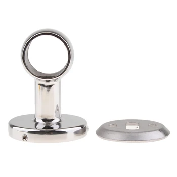 

38mm Stainless Steel Wardrobe Clothes Closet Rod Bracket Pipes Holder Hanger