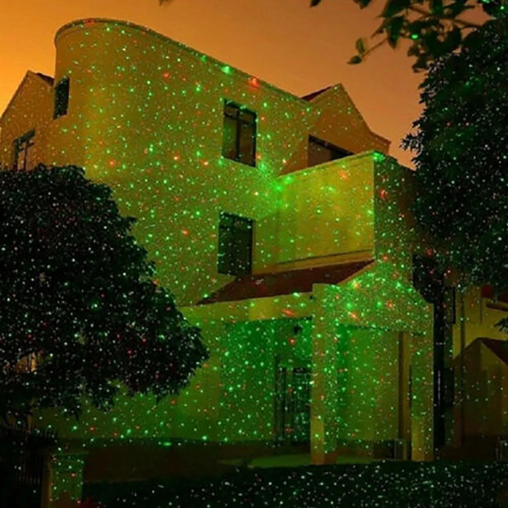 Рождественский уличный лазерный небесно-звездный лазерный проектор, светильник, водонепроницаемый уличный садовый душ, ландшафтный Точечный светильник для декора парка, газона