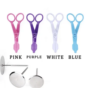 

2Pcs/set Piping Flower Scissors Nail Lifter Fondant Cake Decorating Tray Cream Transfer Baking Pastry Tools Cake Rose Decor