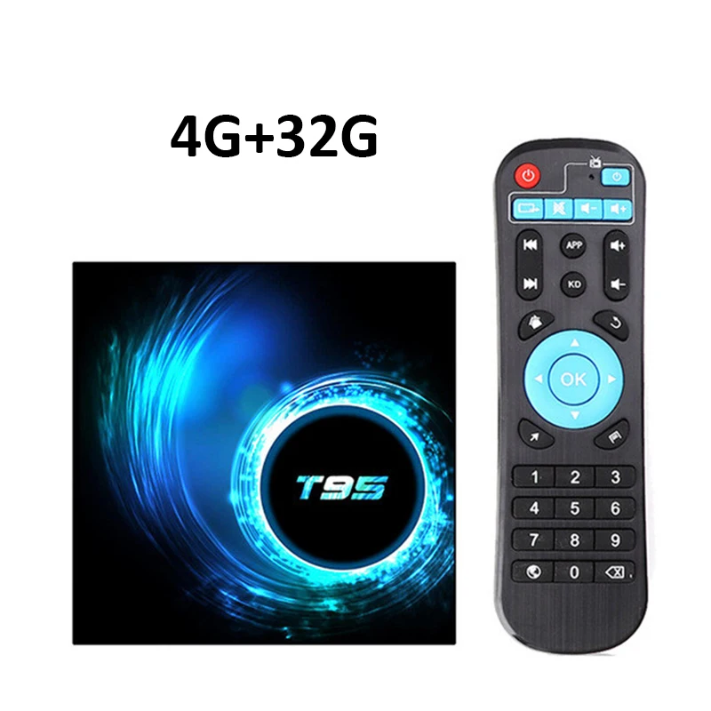 ТВ-приставка Android 10,0 Allwinner H616 Четырехъядерный 4 ГБ ОЗУ 32 Гб 64 Гб Wifi 6K Smart Android медиаплеер T95 PK s905x3 телеприставка - Цвет: 4G32G