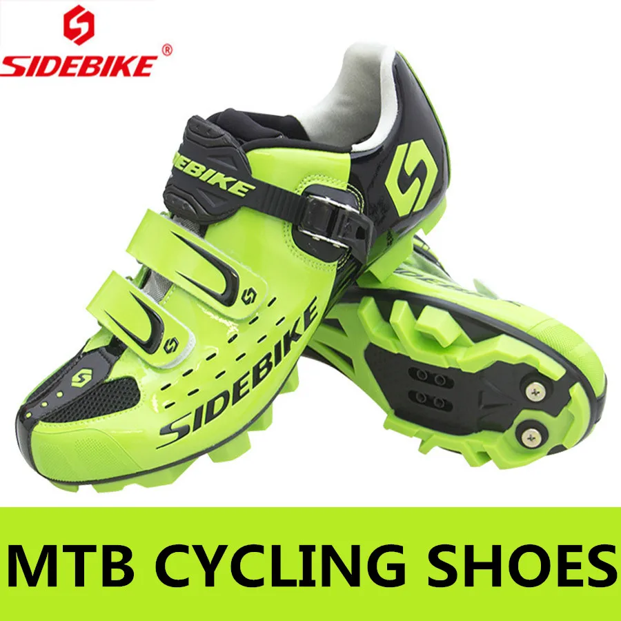 Горячая Распродажа, Sidebike MTB велосипедная обувь, обувь для горного велосипеда, Мужская дышащая велосипедная спортивная обувь, черные кроссовки - Цвет: SB001-green
