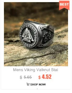 Мужское серебряное кольцо Viking Heathen, винтажное Скандинавское байкерское кольцо из нержавеющей стали, ювелирные изделия Pagan