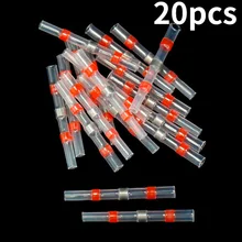 

10/20PCS Heat Shrink Soldering Sleeve Terminals Insulated Waterproof Butt Connectors Kit Electrical Wire Soldered Terminals
