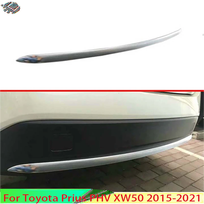 For Toyota Prius Prime Xw50 Phv 2015-2021 Abs Chrome Rear Bumper Skid ...