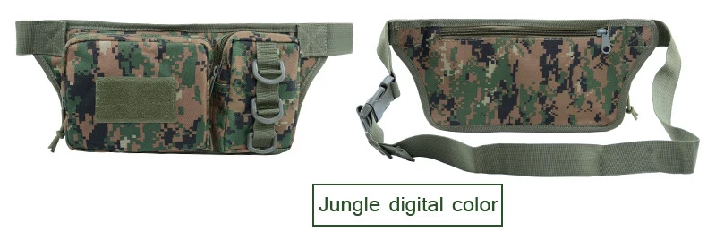 Outdoor Sports Waterproof Tactical Waist Bag Utility Riding Multi-pockets Card Phone Bags Camouflage Cycling Running Hiking Bags